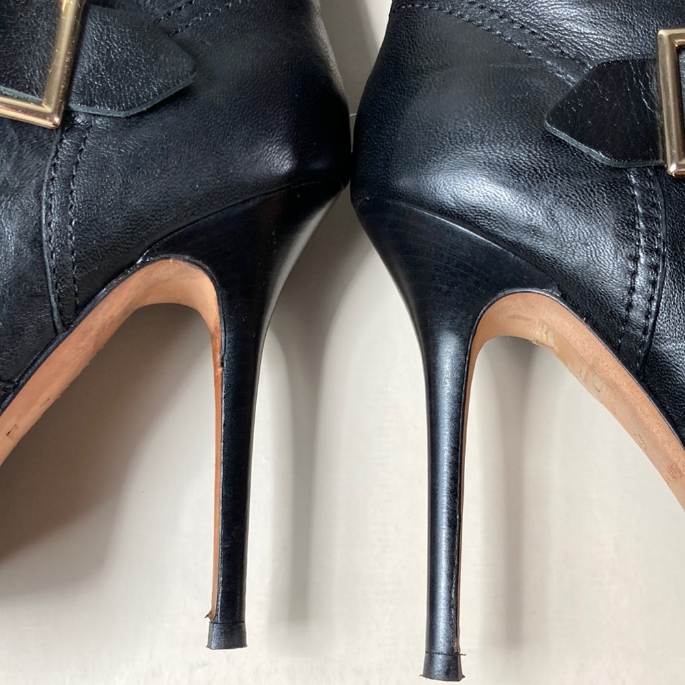 Jimmy Choo biker leather unlined heeled boots - Picture 10 of 15